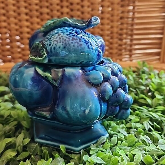 Inarco Other - Vintage Inarco Indigo Blue Lidded Preserves Jar